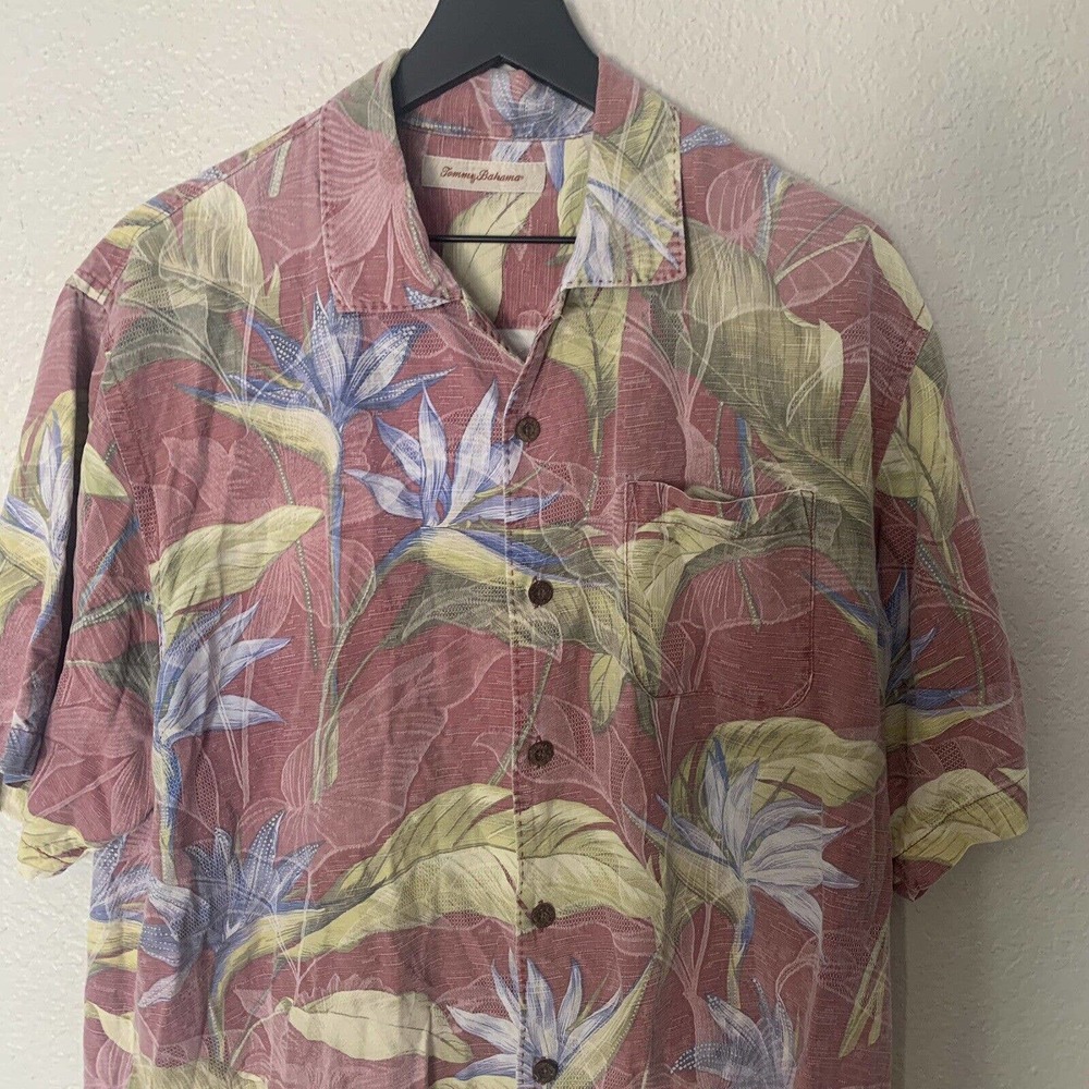 tommy bahama hawaiian shirt large